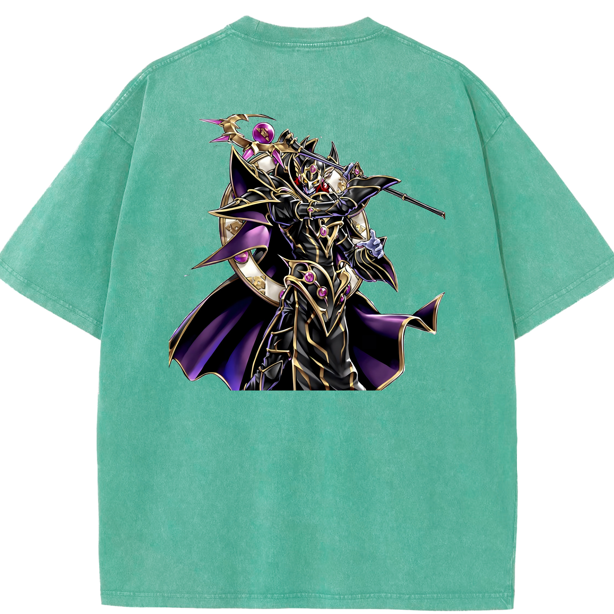 （画像用） 遊☆戯☆王 Yu-Gi-Oh! 綿100% ヴィンテージ風 半袖Tシャツ（背面プリント）